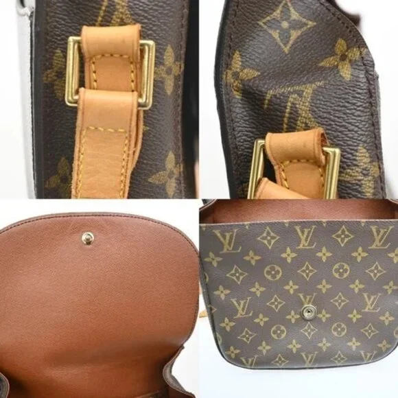 LOUIS VUITTON Saint Cloud GM Shoulder Bag Monogram Leather Brown M51242 88ZA017 - Picture 12 of 16